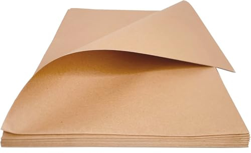 Carta da Regalo Avana Kraft 50x70 cm | Carta Kraft Millerighe Colore Avana da 80 g/m² Ideale per Confezioni, Pacchi Regalo Vintage, Artigianale, Natale, Compleanno, Eventi Vari. (5)