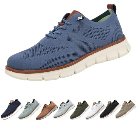 Zapatos ortopédicos Ultra cómodos Comfofeet, Zapatillas de Malla Transpirables, Ligeras y con Suela Suave, Zapatillas de Vestir de Negocios for Hombre.