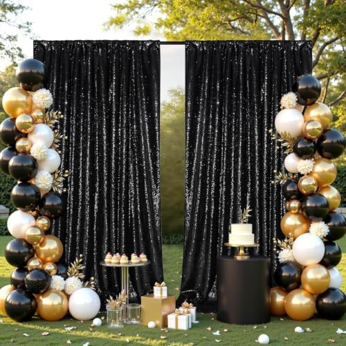 WIBELRYUSN 2 telones de fondo para fotografía, fondo fotográfico, telón de fondo, tela para cumpleaños, fondo fotográfico, ducha de bebé, despedida de soltera, cortina de fondo para pared de fotos