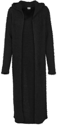 Urban Classics Ladies Hooded Feather Cardigan Femme Gilets & Ponchos Noir XS