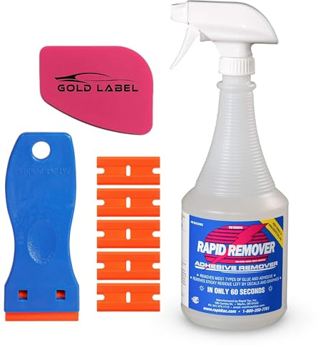 RapidTac Rapid Remover Adhesive Remover Kit with Lil Chizler and Plastic (32oz. Kit)
