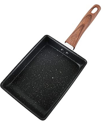 Zerodeko 1pieza Sartén Cuadrada Antiadherente Para Tortillas Huevos Fritos Pan De Cocina Para Casa Camping Calentamiento Uniforme Mango Térmico