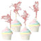 24 Stück Fee Cupcake Topper Blumen Fee Kuchen Topper Picks Mädchen Kuchen Topper Dekoration Feen Geburtstag Kuchen Topper Cupcake Topper für Kindergeburtstag Party Babyparty Dekoration