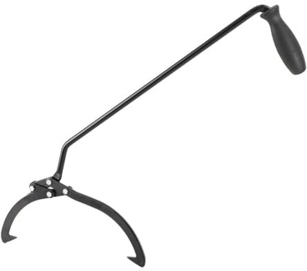 SUDEG Holzgreifer Logging Cant Hook 2-Backen Handpackzange Vorlieferzange,10 Zoll langes Griffstück Hauler Cant Log Lifting Zange für Lift schwereren Bäumen