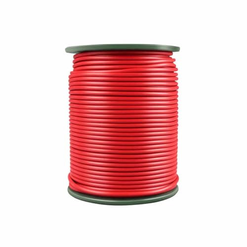 WOFDALY Alambre De Soldadura De PVC, Varillas De Plástico Diámetro 4 Mm 100 M/Rollo para Soldadura por Fusión por Calor De Rollos De Pisos Comerciales Y Láminas Conductoras para Pisos,Rojo