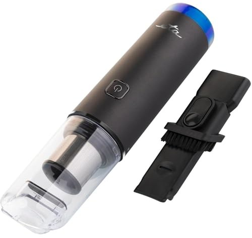 ETA Handstaubsauger Handy Go I Akku – Kabelloser Tierhaar-Sauger mit BLDC-Motor I HEPA-Filter I USB-C, 85 ml Staubbehälter I 20 Min Laufzeit I Zubehör 2-in-1 Bürste & Fugendüse I ideal für Haustiere