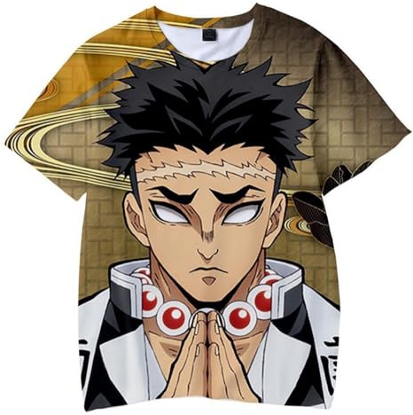 Satdflie Anime Himejima Gyomei T Shirts Chemise à Manches Courtes Pull Col Rond Ete Tee Shirt Imprimé pour Homme Femme Adolescent Garçon Fille, Style/13, XXL
