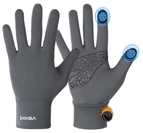 Tofern Herren Damen Thermo Handschuhe Touchscreen Unterziehhandschuhe - Winter Warme FahrradHandschuhe Skihandschuhe für Ski, Fahren, Radfahren, Wandern