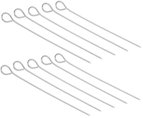 aoory Rouladennadeln Edelstahl rostfrei 20er Set Fleischspieße 10cm Edelstahl spieße für köstliche Rouladen wie bei Oma perfekte