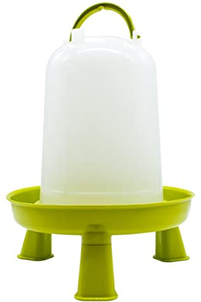 Bebedero Gallinas- Bebedero Aves de Corral Bío con Patas 10 L - Bebedero ecológico Fabricado en plástico de Origen Vegetal - Ideal para gallineros sostenibles