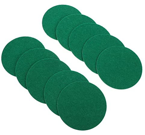 Toddmomy Aufkleber 10 Stück Air-Hockey-Schläger-Filzgleiter Ersatz-Air-Hockey-Puck-Filz-Hockey-Zubehör (Größe) Weiße