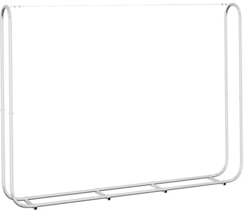 vidaXL Brennholzregal 200x25x150 cm Verzinkter Stahl, Kaminholzregal, Brennholzregal Außen, Kaminholzständer, Feuerholzregal