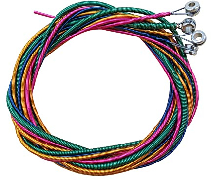 NIHENHAO Corde per basso, 4 corde per basso elettrico corde per basso elettrico 0,44 mm-1,00 mm testa colorata set di corde per basso elettrico