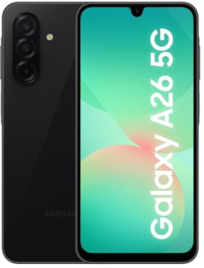 Samsung Galaxy A26 5G, Smartphone con Funzioni intelligenti, 3 anni di Garanzia del produttore, Display Super AMOLED 6.7”, 8GB RAM, 256GB, 5.000 mAh, memoria espandibile, Black [Versione Italiana]