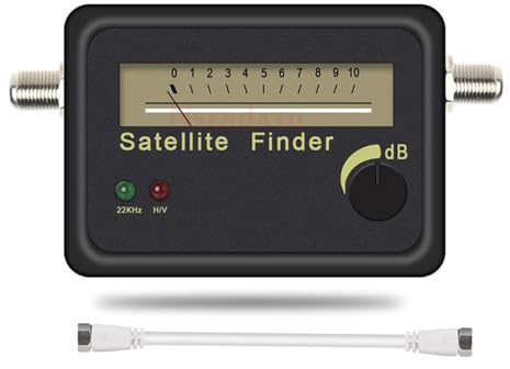 Rilevatore di segnale satellitare, misuratore allineamento, ricevitore for parabola DSTV, LNB, amplificatore digitale diretto, localizzatore(Added White cable)