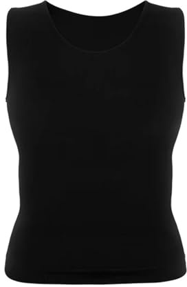 XYNSNDB Kompressionsskjorta 2 Shapers för män Kompressionsskjorta Slimmande Undertröja Body Tank Tops Ärmlösa Shapewear Vä För Kroppsform (Svart, XXL)