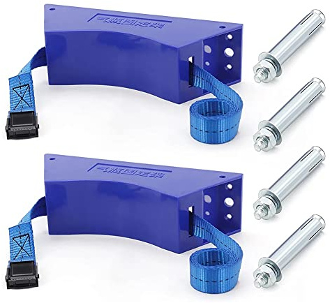 Jevina 2 pezzi Supporto per bombole di gas propano cilindro supporto da parete per bombole di gas durevole ABS con blu