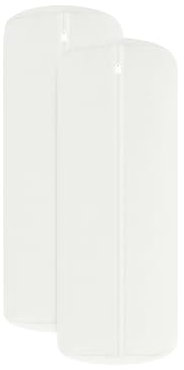 npluseins Doppelpack Jersey Nackenrolle-Kissenbezug - Uni Kissenhülle 1389.1908, ca. 40 x 15 cm, weiß