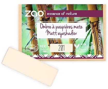 ZAO - Ombre à paupières rectangle mate - 201 Ivoire - RECHARGE
