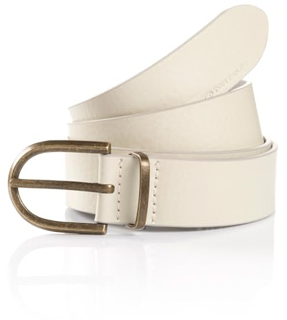 Tom Tailor Damen TTSYLKE Gürtel, Off White Uni, 85
