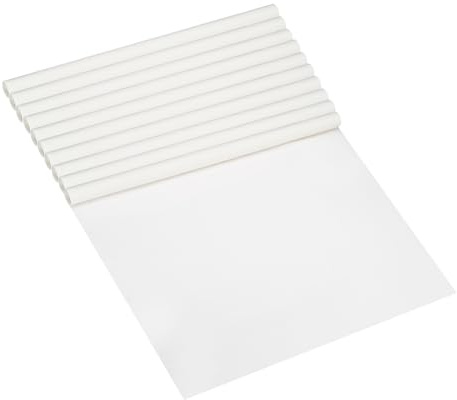 PATIKIL Rotolo Carta Crespa 1 Metro, 10 Rotoli 20 Foglio Carta Morbida Stelle Filanti, per Realizzare Fiori Artigianali, Avvolgere Feste, Compleanni, Matrimoni, Bianco