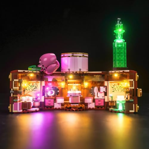 LocoLee Led Light Set Compatible with Lego Glinda & Elphaba's Dormitory Led Decoration Lighting Kit Compatible with Wicked 75683 Building Blocks Model,Only Lights Set,No Model