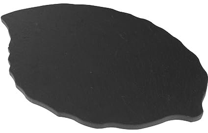 Cabilock parrilla de roca platos de comida de catering bandejas negras plato de vajilla bife tarteras para tartas molde para bizcocho placa de almacenamiento bandeja para servir sushi Black