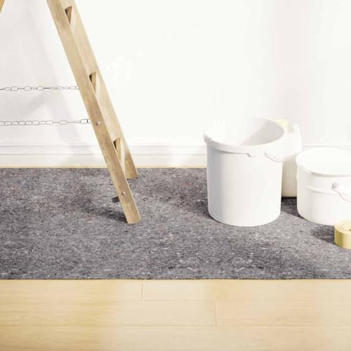 AJJHUUKI Articoli per la casa - Pellicole protettive per pavimenti e corridori - Pile antiscivolo per pittori 2 pezzi 2532 cm 220 g/m grigio