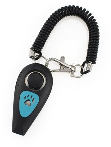 Clicker per cani – Clicker per addestramento animali domestici | cinturino da polso resistente | aiuto comportamentale con cinturino da polso | dispositivo di richiamo silenzioso | strumenti di