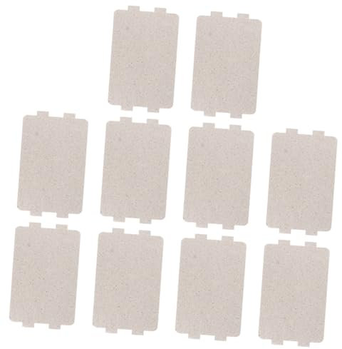 HOLIDYOYO 10 pezzi Piastra Mica per Forno Copertura per Guida Onda Alta Temperatura Accessorio Riparazione Elettrodomestici Compatibile con La Maggior Parte Dei