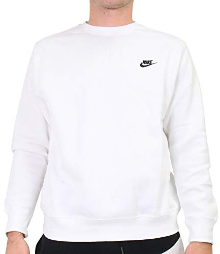 Nike Herren Sportswear Club Rundhalsshirt, White/Black, 3XL