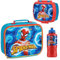Marvel Ensemble 3 Pcs Rentrée: Sac Isotherme, Boîte à Goûter et Gourde Enfant Spiderman Avengers - Déjeuner, Pique-Nique - Accessoires Officiels (Multi Spiderman)
