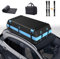 Rimoody Auto Dachbox Faltbar 21 Kubikfuß 595L Wasserdicht Dachkoffer XXXL Dachbox Taschen mit Rutschfester Matte Aufbewahrungsbox Dachtasche mit/ohne Gepäckträger Dachbox für Autos, Vans, SUVs Blau