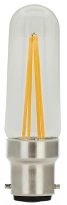 XIAOXSIO Home Lighting 20pcs/lot T30 LED Ceramic Filament Bulb 4W E27/B22 Pendant Light Source 220V/110V/12V Glass Tubular, 2700k Warm White