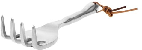 Rastrillo de Jardinería Pequeño Mango Ergonómico Herramienta Manual para Aflojar Tierra Desherbar para Jardinería y Actividades