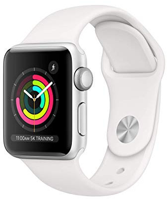 Apple Watch Series 4 40mm (GPS) - Boîtier En Aluminium Argent Avec Bracelet Sport Blanc (Reconditionné)