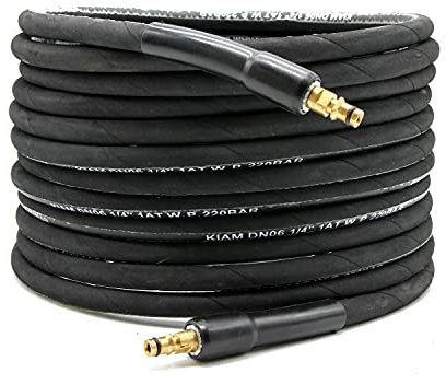 10m Heavy Duty Rubber High Pressure Hose Click Click Type for Karcher K Series Pressure Washers (K1, K2, K3, K4, K5, K6, K7)