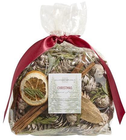 Hillhouse Naturals Christmas Potpourri, 14 oz Enjoy the Scent of the Holidays All Season Long. Your Home Will be Filled with the Bright Scent of ripe Oranges and the Comfort of Cinnamon and Spice.