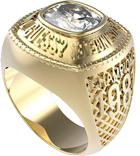 GUESS Champions JUMR01375JWYG64 Ring, Einheitsgröße, Keine wertvollen Metalle, Ohne Schmuckstein