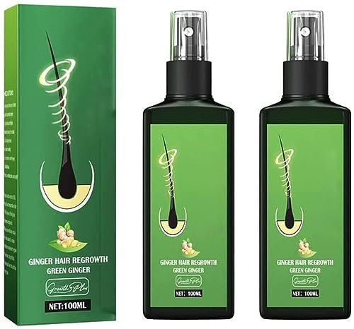 Growth Plus Nourishing Ginger Spray, Organic Growth Plus Nourishing Ginger Spray, Ginger Nourishing Spray Hair Growth, Ginger Hair Growth Serum Spray for Men Women (2pcs)