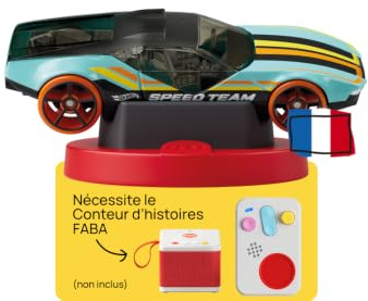 FABA Personaggio Sonore - How Wheels: l'attacco dei Dinos, Fiabe e Storie Suone, Bambini 3-5 Anni, Versione Francese