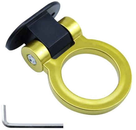 NURCIX Auto-Abschlepphaken,kompatibel mit Smart Fortwo Forfour 450 451 452 453 454 EQ, Auto-Anhängerkupplung Front-Abschlepphaken,5-Yellow
