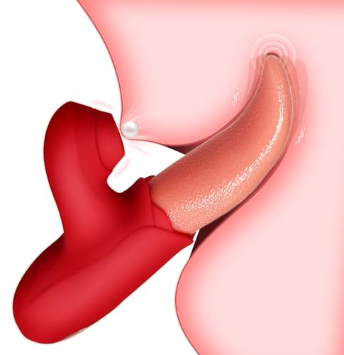 Sex Toys, Vibrator for Women with 10 Modes G Spot Sex Toýs for Woman | Adult Sex Toy Tongue with Nipple & Clit Licking, Waterproof,Silicone, Rechargeable,Discreet,Couples Use,Vibratorset for Woman