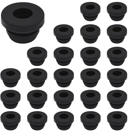SJACXANM Camping Car Pieds En Caoutchouc Antirouille, 24 Pièces Embouts En Caoutchouc, Compatibles Avec Les Tiges, Smev Thetford Et 5 Mm Pièces Et Accessoires Pour Camping-Car