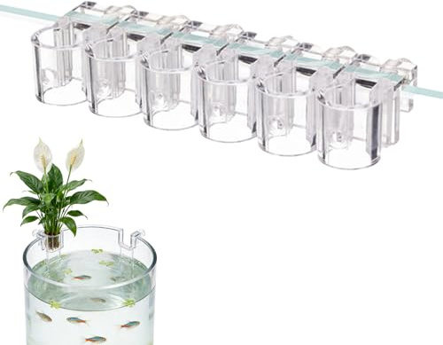 Wnzdp 6PCS Aquarium Plant Holder, Aquarium Plant Pots, Fish Tank Plant Holder for Aquatic Landscaping and Vertical Plant Walls