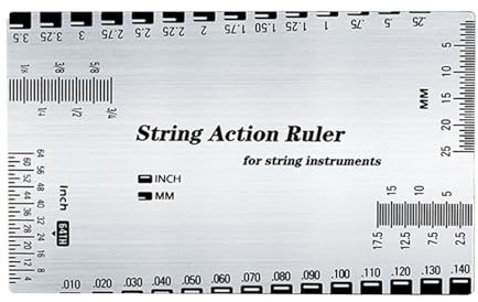 Corde per chitarra, righello di altezza, strumento di riparazione per ukulele, basso, banjo, mandolino