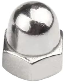 Hattmutter hattmutter M3 – M16 304 rostfritt stål dekorativa hexagonmuttrar (M10 x 5 st)