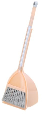 Mini Balai et Serpillière pour Garçon et Filles Orange en Pp, Lot | Activité de Ménage, Intérieur et Extérieur, pour Filles et Garçons, Activité de Rôle et Apprentissage