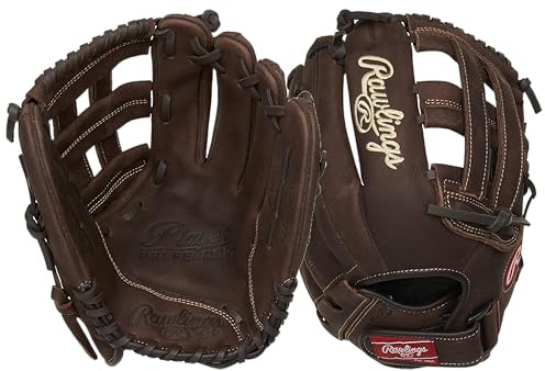 Rawlings Player Preferred Baseball Glove, Regular, Slow Pitch Pattern, Pro H-Web, 12-1/2 Inch