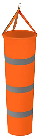 TOP-MAX 1 calcetín de medición de viento, bolsa de medición de dirección del viento con cinturón reflectante para exteriores, aeropuerto, granja, parque